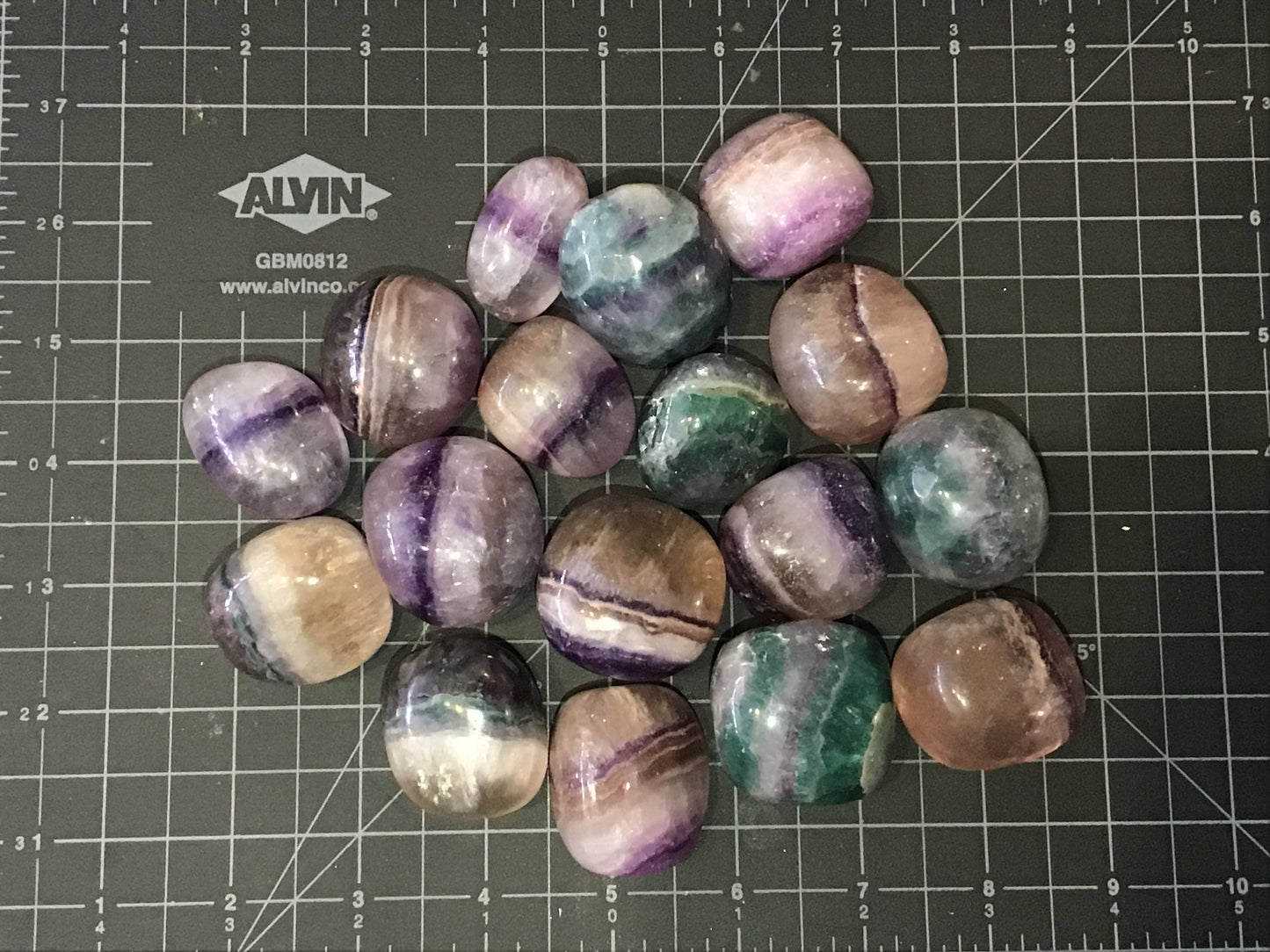 Fluorite tumble