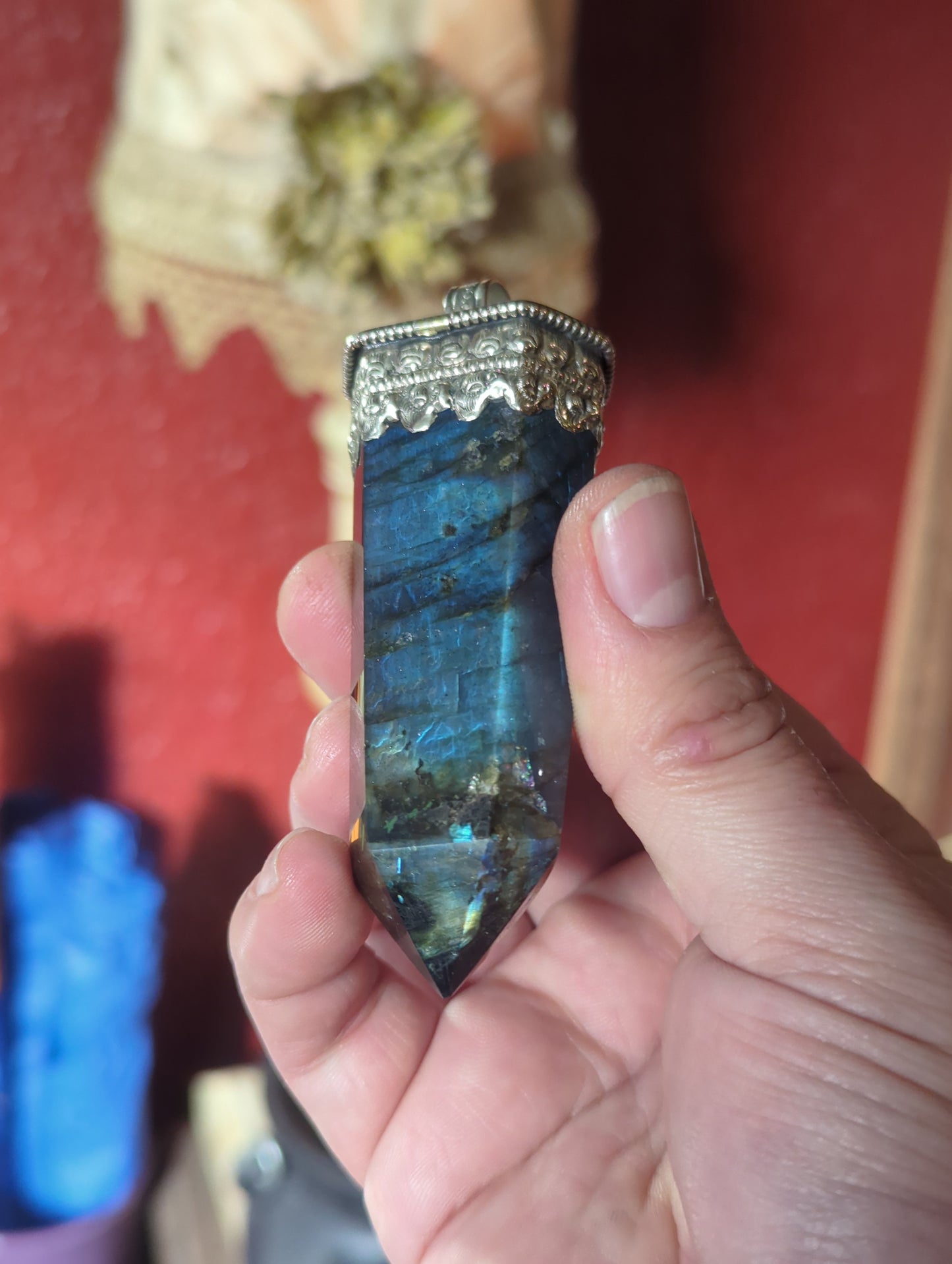 Labradorite Point Pendant