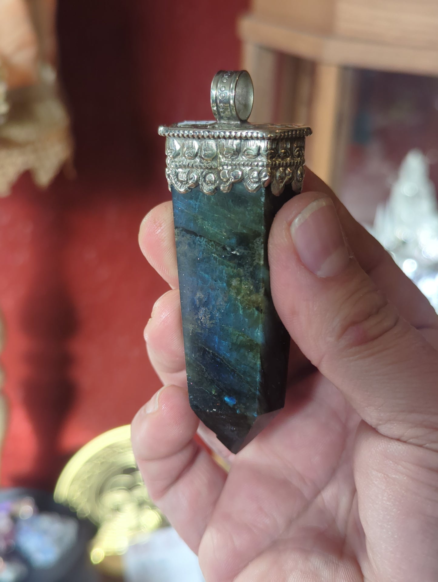 Labradorite Point Pendant